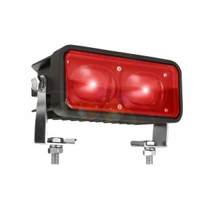 Светодиодна лампа с предупредителна светлина с мотокар с червена зона